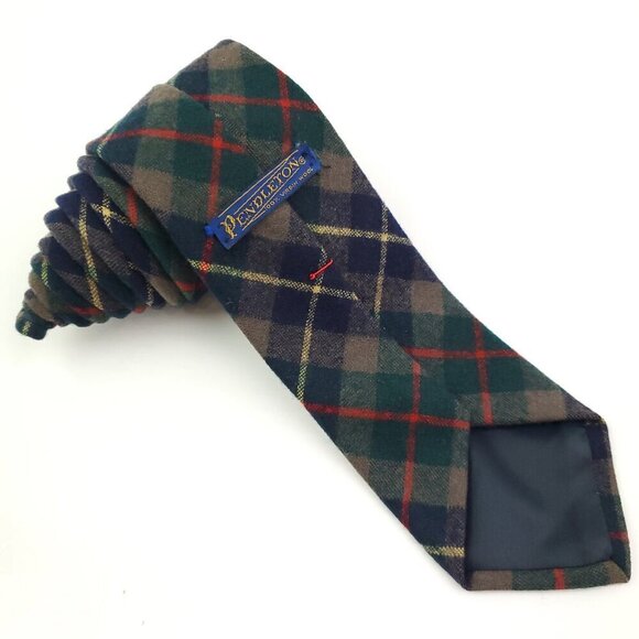 Pendleton Tartan Vintage Neck Tie 100% Virgin Wool 56" - Picture 2 of 13